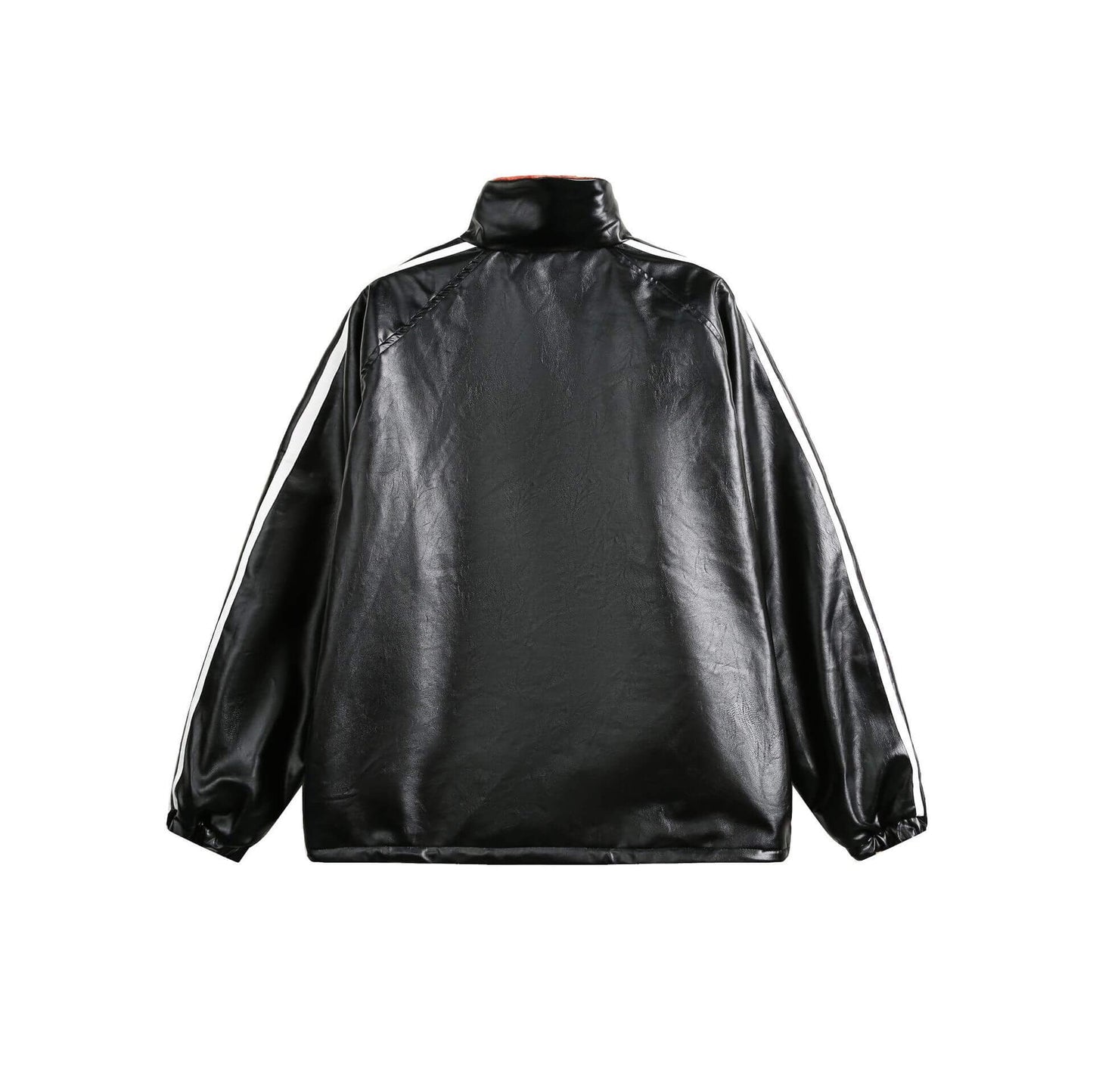 Reversible Leather Plaid Jacket