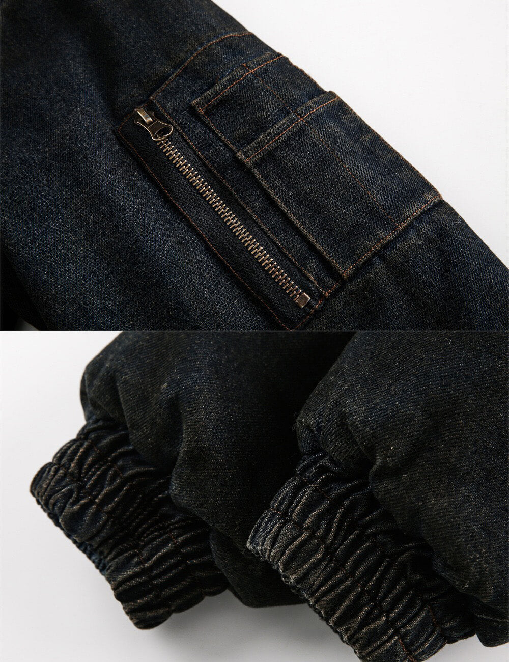 Vintage Faux Fur-Lined Denim Jacket