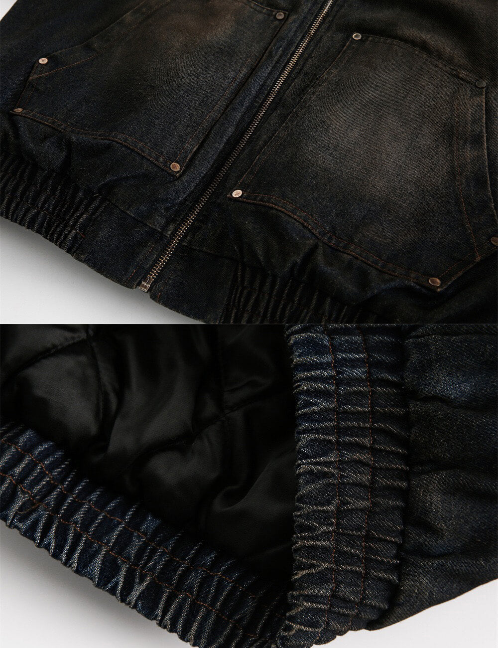 Vintage Faux Fur-Lined Denim Jacket
