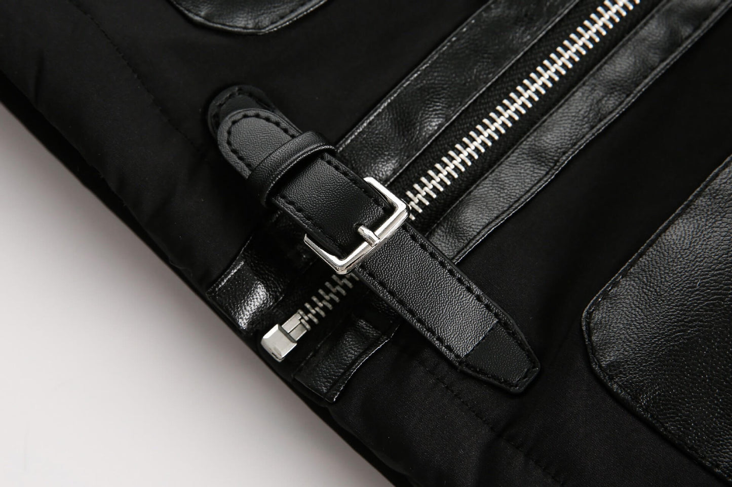 Shearling Collar Bomber Jacket