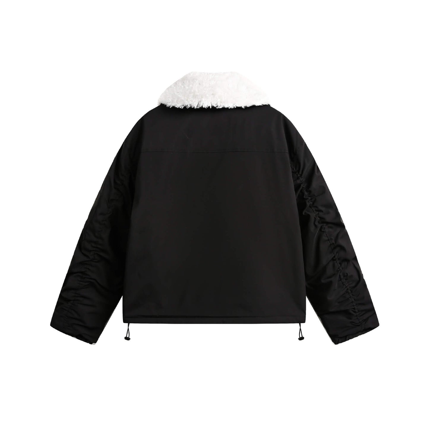 Shearling Collar Bomber Jacket