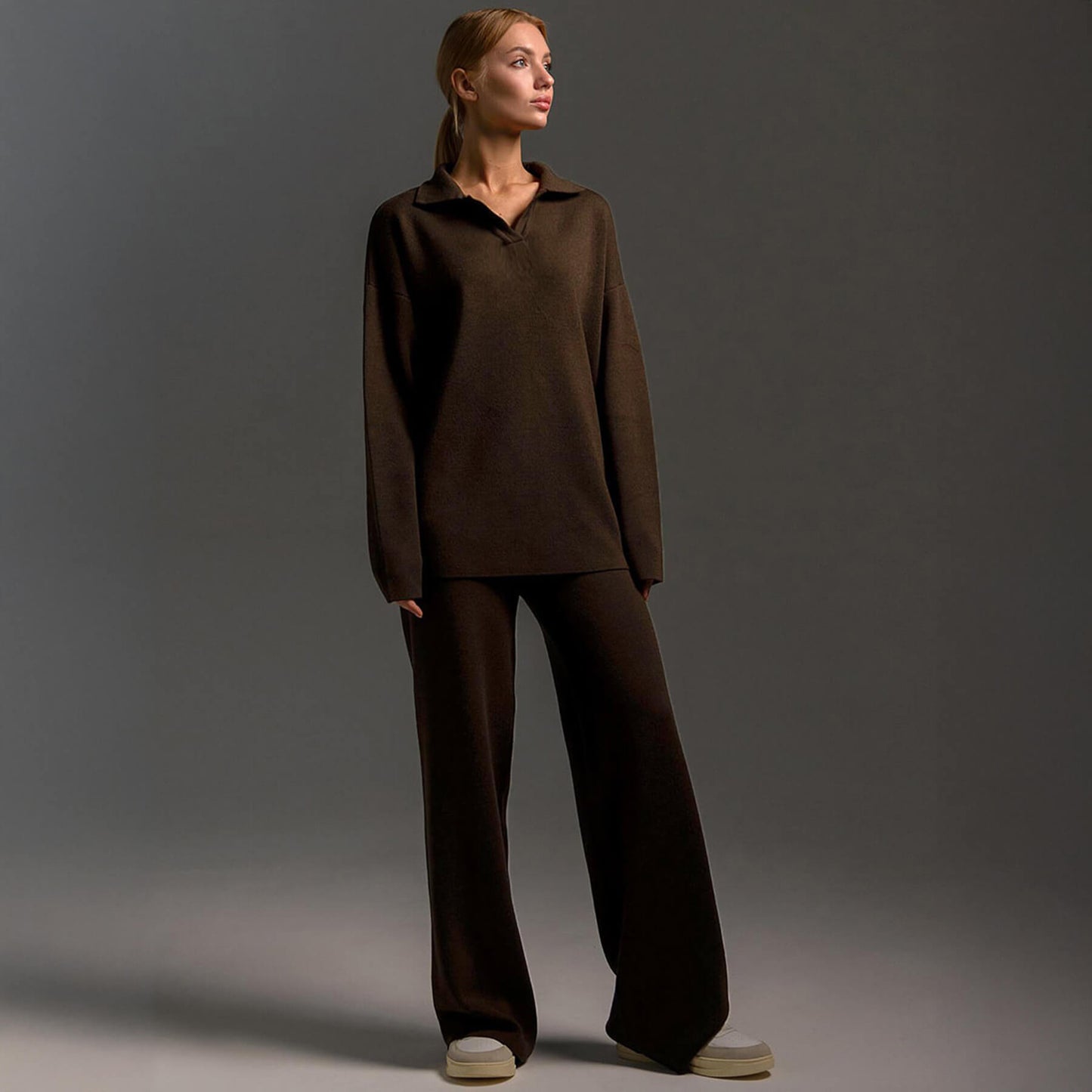 Long Sleeve Knit Sweater Set