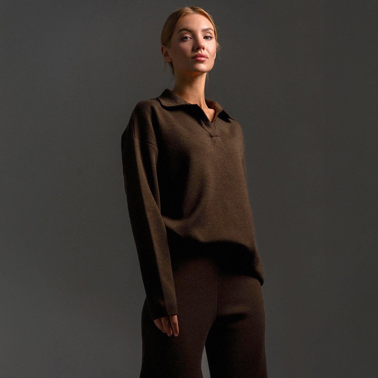 Long Sleeve Knit Sweater Set