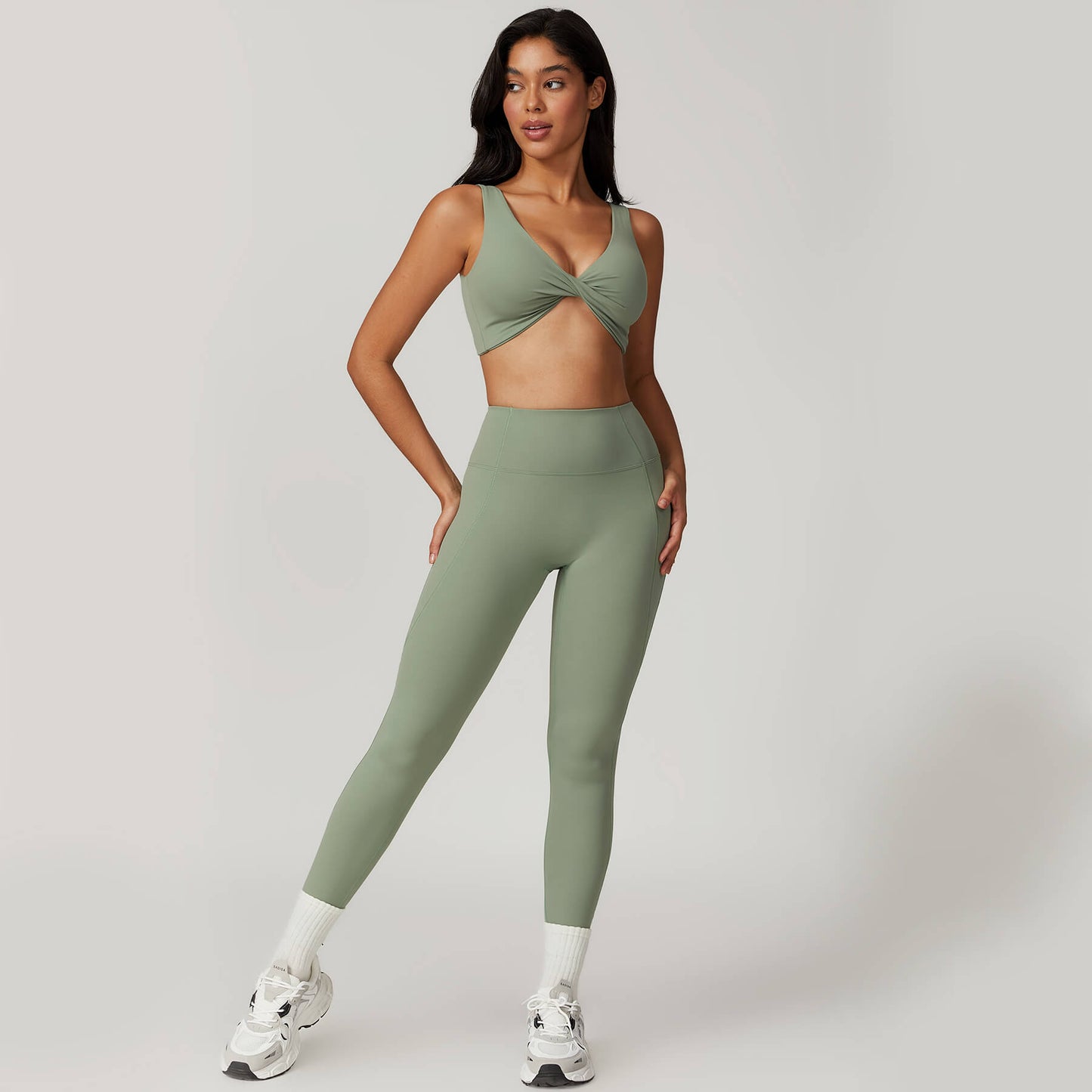 Twist Front Sports Bra